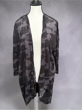 G by Giuliana camo open-front cardigan sweater Size Medium